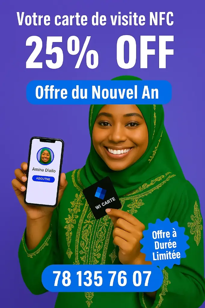Carte de visite numérique
sans contact