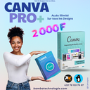 Abonnement Canva Pro | Accès illimité sur tous les design de canva 